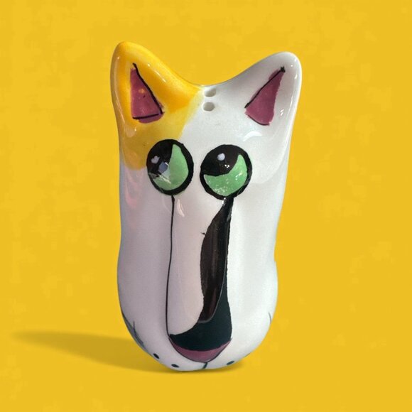 Vintage Catzilla Salt & Pepper Shakers Orange Tabby Cat Kitten - Picture 5 of 6